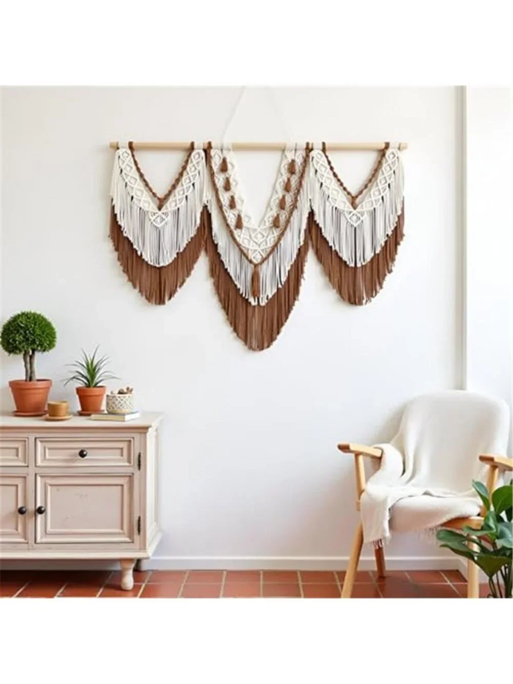 large macrame wall hanging - Boho Tapestry Macrame Wall Decor Art- Chic Bohemian